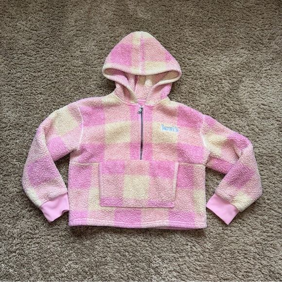 Levi’s Girl’s Sherpa Pullover - Picture 1 of 3